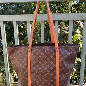 Authentic Louis Vuitton Cabas Alto with Rare Coated Canvas Interior